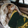 Fleece-Decke 280 g/m² (horizontal): Decke mit schönem Pyramusmuster