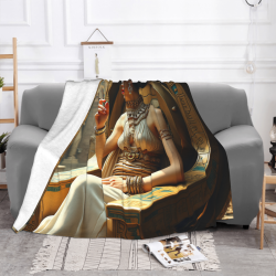 Decke aus Flanell „Ägyptische Königin“ - Okomall