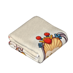 280g Flannel Blanket (Vertical Style) with Cartoon Pattern