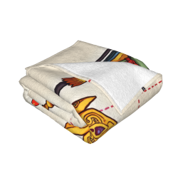 Couverture en flanelle douce de 280 g (horizontale) avec motif de dessin animé de Voyage vers l'Ouest
