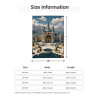 Elegante Flanelldecke mit Kirchenlandschaft - Okomall