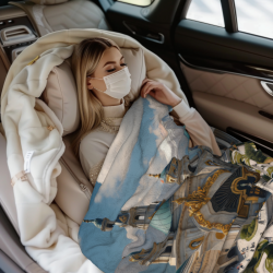 Изысканное фланелевое одеяло с пейзажем церкви - Okomall