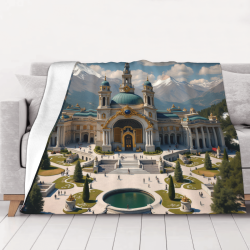 280-g-Flannel-Fleece-Decke (horizontal) mit Palastmuster - Eine großartige Wahl für Komfort und Wärme