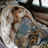 Drap en flanelle polar de 280 g (horizontal) avec motif de palais - Un excellent choix pour le confort et la chaleur