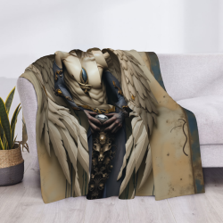 280g Flannel Fleece Blanket (Horizontal Style) with Mysterious Pattern