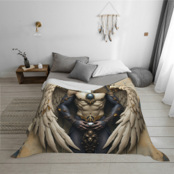 280g Flannel Fleece Blanket (Horizontal Style) with Mysterious Pattern