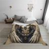 280g Flannel Fleece Blanket (Horizontal Style) with Mysterious Pattern