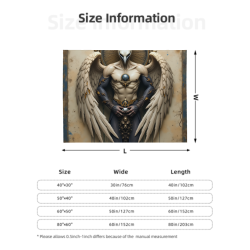 Decke aus Fleece 280 g (horizontales Design) mit mystischem Muster