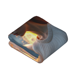Drap en flanelle de 280 g (Style vertical) - Motif d'ange, un excellent choix pour le confort et la chaleur