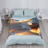 Drap en flanelle de 280 g (Style vertical) - Motif d'ange, un excellent choix pour le confort et la chaleur