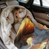 Drap en flanelle de 280 g (Style vertical) - Motif d'ange, un excellent choix pour le confort et la chaleur