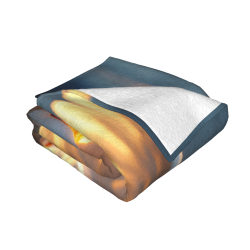 Couverture en flanelle de 280 g (Style horizontal) - Motif d'ange, un choix confortable et chaud