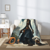 Steampunk Flanelldecke - Abenteurer & Mechanisches Herz