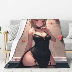 280g Flannel Fleece Blanket (Vertical Style) with Exquisite Full-width Single-side Printing
