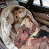 Coperta in Pile da 280g (Stile Verticale) con Esclusiva Stampa a Larghezza Totale Stampa Monolaterale
