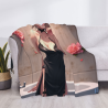 Coperta di flanella morbida da 280 g (stile orizzontale) con motivo anime sexy
