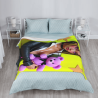 Drap en flanelle doux de 280 g (style vertical) avec motif exquis