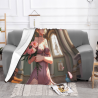 Couverture en flanelle de la Fille Rêveuse - Okomall