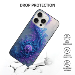 梦幻花纹 iPhone 15/Pro/Max 手机壳 - okomall