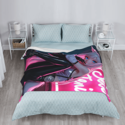 280g Flannel Fleece Blanket (Vertical Style) with Anime Pattern