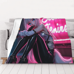 Couette Polaire Douce 280g (Horizontal) avec Motif Anime - Un Bon Choix pour le Confort