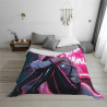 280g Flannel Fuzzy Blanket (Horizontal) with Anime Pattern - A Good Choice for Comfort
