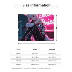 Manta de Flannel Fuzzy de 280g (Horizontal) con Patrón de Anime - Una Buena Opción para la Comodidad