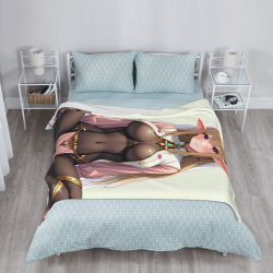 Couverture en laine de flanelle de 280 g (style vertical) avec motif exquis