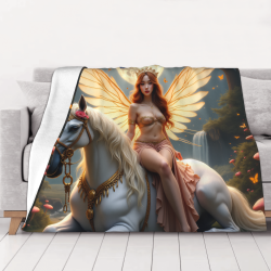 Coperta in flanella delle fate incantate - Scelta calda e artistica