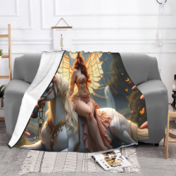 Drap en flanelle des fées enchantées - Choix chaleureux et artistique