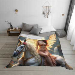 Enchanted Sprite Flannel Blanket - Warm Artistic Choice