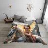 Enchanted Sprite Flannel Blanket - Warm Artistic Choice