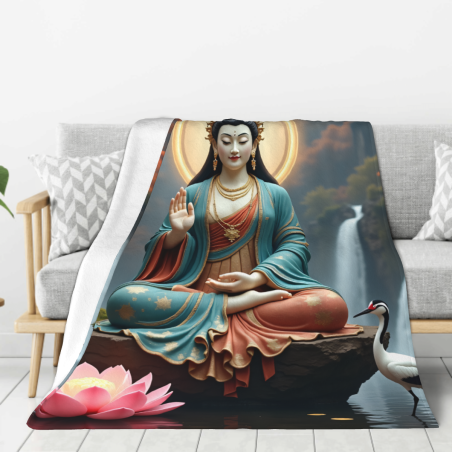 Drap de flanelle vertical de 280 g (avec motif exquis)