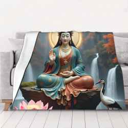 Coperta in lana Zen Lotus - Okomall
