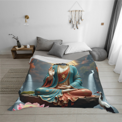 Drap en laine Zen Lotus - Okomall