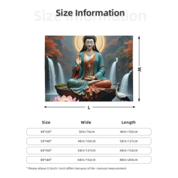Drap en laine Zen Lotus - Okomall
