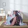 动漫少女法兰绒毛毯 - Okomall