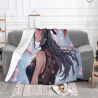 Couverture de merchandising d'anime - Jeune fille se promenant sous les cerisiers en fleurs