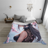 Anime-Decke - Mädchen, das unter Kirschblüten spazieren geht