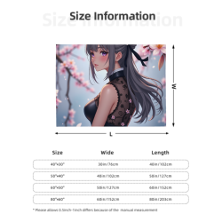 Couverture de merchandising d'anime - Jeune fille se promenant sous les cerisiers en fleurs