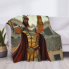 Couverture en flanelle de guerrier romain - Okomall