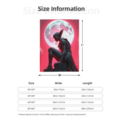Shadow Guardian Flannel Blanket - Okomall