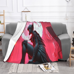 Drap en laine de flanelle de 280 g (style horizontal) avec motif mystérieux