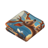 Couverture en flanelle verticale de 280g (avec motif de cerf exquis)