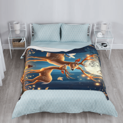 Coperta in flanella verticale da 280g (con motivo di cervo squisito)