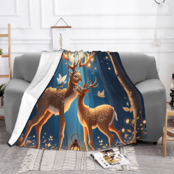 Enchanted Forest Flannel Blanket - Okomall
