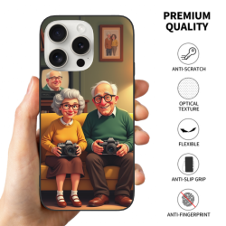 Чехол для iPhone 15/Pro/Max с винтажными старыми фотографиями - okomall