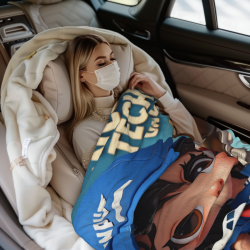 Coperta in flanella verticale da 280g: Stampa unilaterale su tutto il lato, una scelta confortevole