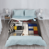 280g Flannel Fuzzy Blanket (Vertical Style) with Kitchen Pattern, a Good Choice for Comfort