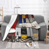 Drap en flanelle de 280g (Horizontal) avec motif de cuisine